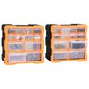 vidaXL Organizatoare cu 12 sertare, 2 buc., 26,5 x 16 x 26 cm