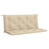 vidaXL Pernă bancă de grădină, bej, 120x(50+50)x7 cm, material oxford