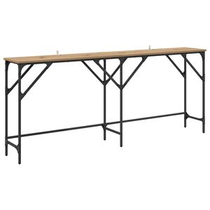 vidaXL Masă de consolă Stejar Artizanal 180 x 30 x 75 cm