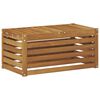 vidaXL Bancă de exterior natural 79 x 43 x 37 cm Lemn Solid de Acacia