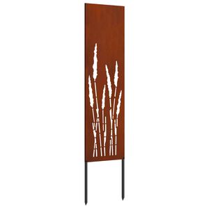 vidaXL Ecran de intimitate pentru grădină Traforaj Ruginit 32 x 140 cm