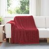 vidaXL Pături de aruncat 6 pcs Roșu Bordeaux 200 x 150 cm Molton