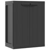 vidaXL Dulap depozitare de exterior, negru, 65x37x85 cm, PP