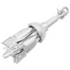 vidaXL Ancoră pliabilă argintie 0,7 kg, fontă galvanizată la cald