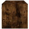 vidaXL Dulap de perete cu uși din sticlă, stejar fumuriu,102x37x35 cm