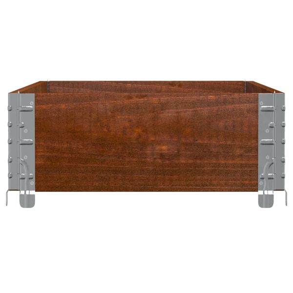 vidaXL Ramă pentru paleți, maro, 100x50 cm, lemn masiv de pin