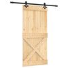 vidaXL Ușă glisantă 95 x 210 cm Lemn de Pin Solid (Nefinisat)