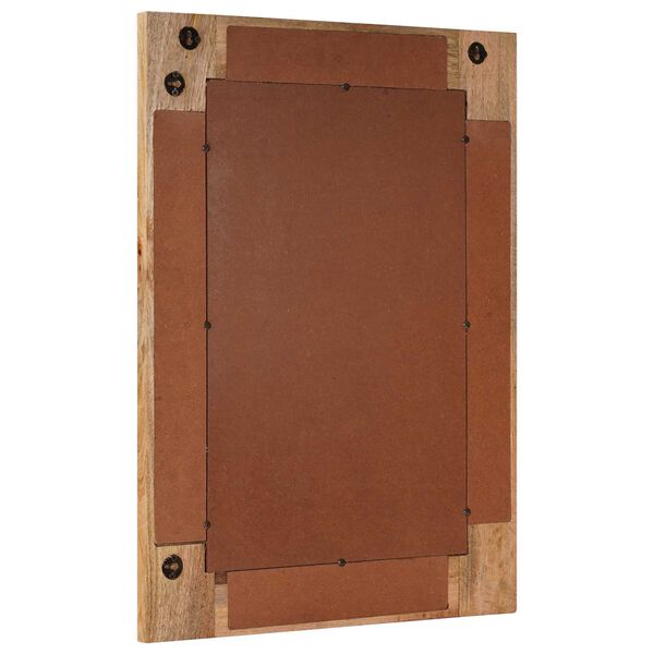 vidaXL Oglindă pentru baie natural 50 x 70 x 3 cm Lemn de mango solid