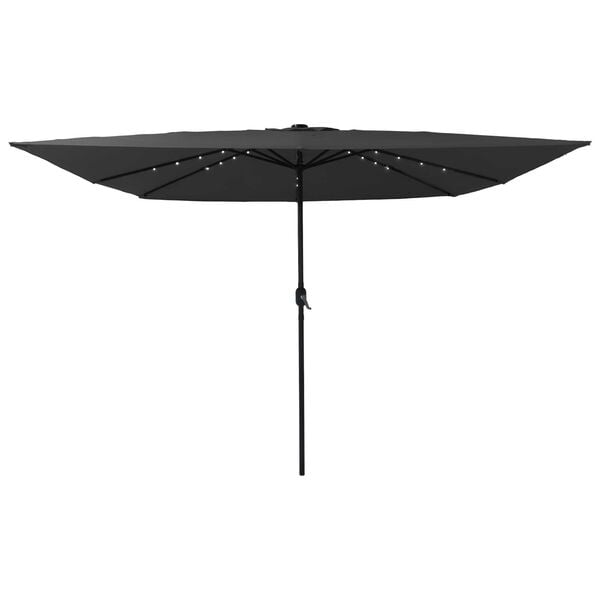 vidaXL Parasol de Grădină Antracit și negru 295 x 295 x 245 cm