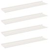 vidaXL Raft suspendat 4 buc. Alb 100 x 18 x 2,5 cm Oțel