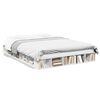 vidaXL Cadru de pat, alb, 140x200 cm, lemn prelucrat