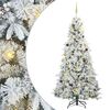 vidaXL Brad de Crăciun artificial cu ramuri articulare Alb 240 cm