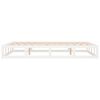 vidaXL Cadru de pat Super King, alb, 180x200 cm, lemn masiv