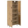 vidaXL Bufet 2 buc. Stejar Artizanal 69,5 x 34 x 180 cm Lemn prelucrat