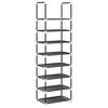 vidaXL Suport pantofi 8 niveluri, negru, 44x28x145 cm, țesătură nețesă