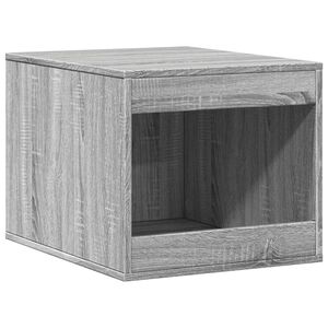 vidaXL Cutie litieră pisici sonoma gri 47x59x42 cm lemn prelucrat