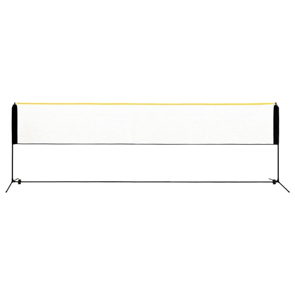 vidaXL Plasă de badminton reglabilă, 500x103x94-158 cm, metal