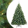 vidaXL Brad de Crăciun artificial cu 300 LED Verde 210 cm PE și PVC