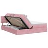 vidaXL Pat cu storage cu headboard 2 buc. Roz