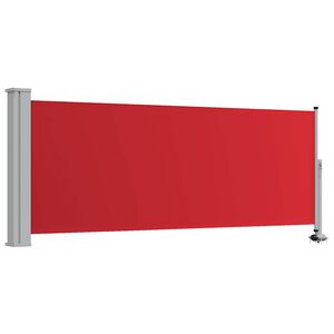 vidaXL Copertină laterală retractabilă de terasă, roșu, 100 x 300 cm