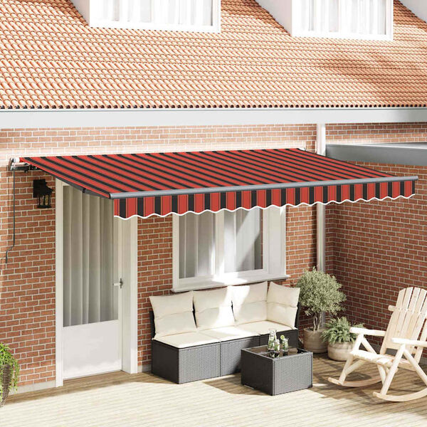 vidaXL Cortina Retractabilă Manual Portocaliu 400 x 200 cm țesătură