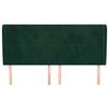 vidaXL Tăblie pat cu aripioare verde &icirc;nchis 163x23x118/128 cm catifea