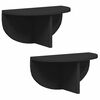 vidaXL Raft de perete 2 buc. Negru 38 x 19 x 19 cm Lemn prelucrat