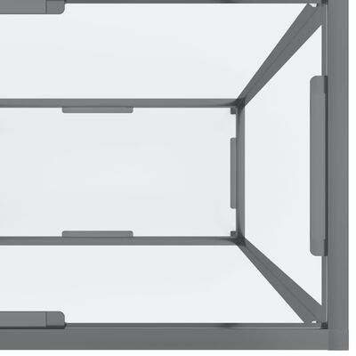 vidaXL Masă consolă, transparent, 160x35x75,5 cm, sticlă securizată