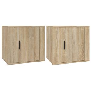 vidaXL Noptiere, 2 buc., stejar sonoma, 50x39x47 cm