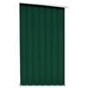 vidaXL Șopron de lemne grădină, verde, 163x83x154 cm, oțel galvanizat