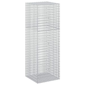 vidaXL Gabion cu Fir de 5 mm și Plasă de 5x2,5 cm 50x50x150 cm
