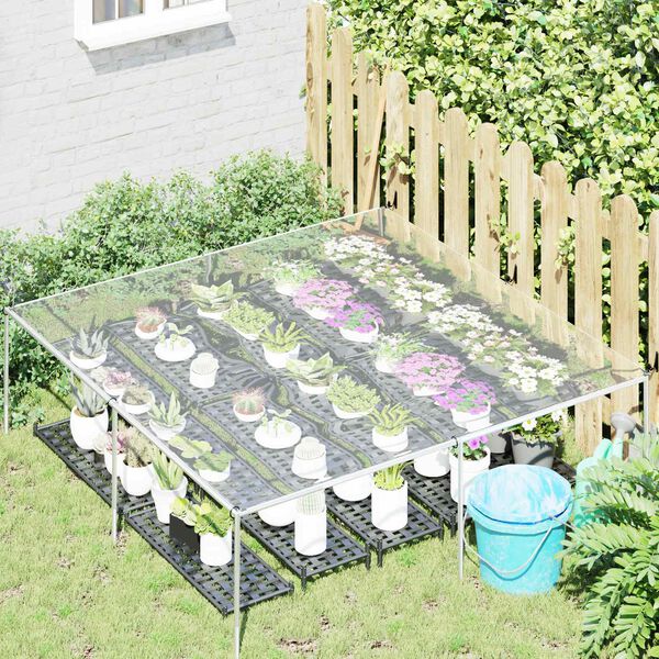 vidaXL &Icirc;mpătură cu ochiuri Transparent 2 x 2 m Polietilenă