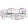 vidaXL Seturi de canapele natural Lemn Solid de Acacia