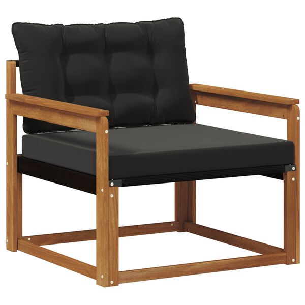 vidaXL Set de canapele de exterior Lemn solid de Acacia și Textilene