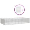 vidaXL Adăpost pentru animale cu 24 panouri, 54x80 cm, fier galvanizat