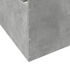 vidaXL Cadru de pat cu sertare, gri beton, 135x190 cm, lemn prelucrat