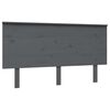 vidaXL Tăblie de pat, gri, 144x6x82,5 cm, lemn masiv de pin
