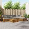 vidaXL Set de canapele de exterior 6 pcs Gri natural și deschis