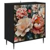 vidaXL Bufet BORNE Stejar Negru 69 x 33 x 76 cm Lemn prelucrat