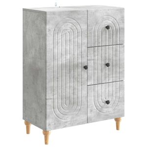 vidaXL Bufet cu sertar Gri Beton 66 x 34,5 x 90 cm Lemn prelucrat