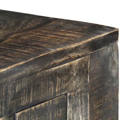 vidaXL Birou, negru, 110 x 50 x 75 cm, lemn masiv de mango