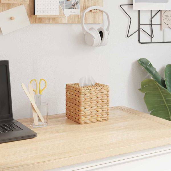 vidaXL Capace pentru cutii de șervețele 2 pcs Zambilă de apă natural