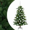 vidaXL Brad de Crăciun artificial cu globuri 120 cm 150 LED-uri