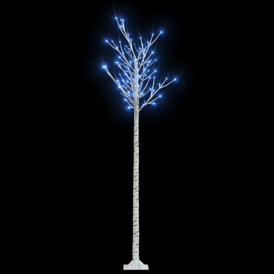 vidaXL Pom Crăciun 200 LED-uri albastru 2,2 m salcie interior/exterior