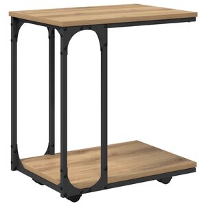 vidaXL Masă laterală Stejar Artizanal 50 x 35 x 55.5 cm Lemn prelucrat
