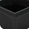 vidaXL Vază pătrată pentru flori 24 pcs Negru 43 x 43 x 33,5 cm
