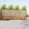vidaXL Set de canapele de exterior 8 pcs natural Lemn Solid de Acacia