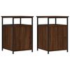 vidaXL Noptiere, 2 buc., stejar maro, 40x42x60 cm, lemn prelucrat