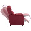 vidaXL Fotoliu recliner bordo 67.5 x 93.5 x 101.5 cm țesătură