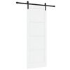 vidaXL Ușă glisantă 78 x 211 cm Lemn prelucrat Alb și negru